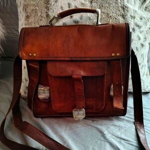 Leather Messenger Bag